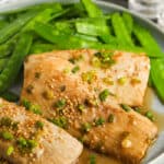 close up of Baked Mahi Mahi on a plate