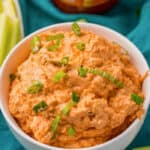 bowl of Keto Buffalo Chicken Dip