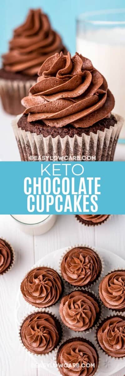 Keto Chocolate Cupcakes (Rich and Delicious!) - Easy Low Carb