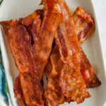 close up of Air Fryer Bacon