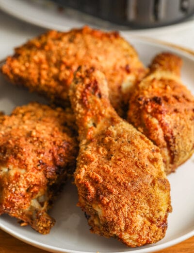 plated Keto Air Fryer Chicken