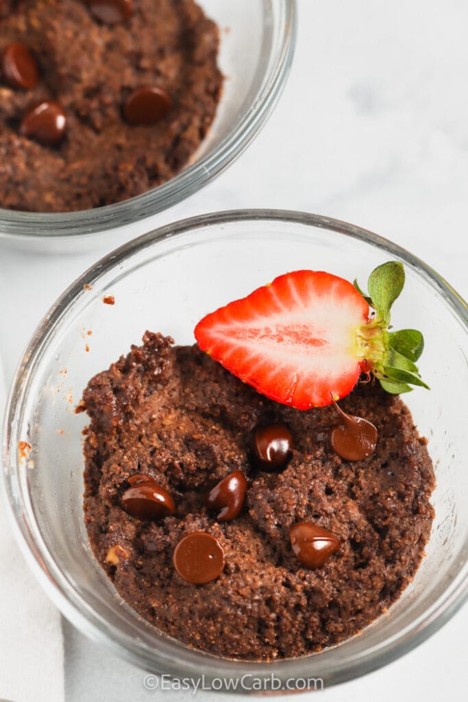 Keto Chocolate Mug Cake (1 Minute Cook Time!) Easy Low Carb