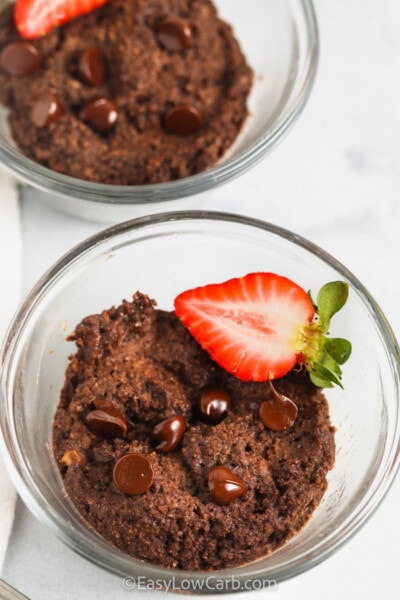 Keto Chocolate Mug Cake 1 Minute Cook Time Easy Low Carb 