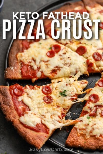 Fathead Pizza Crust (Easy, Cheesy Recipe!) - Easy Low Carb