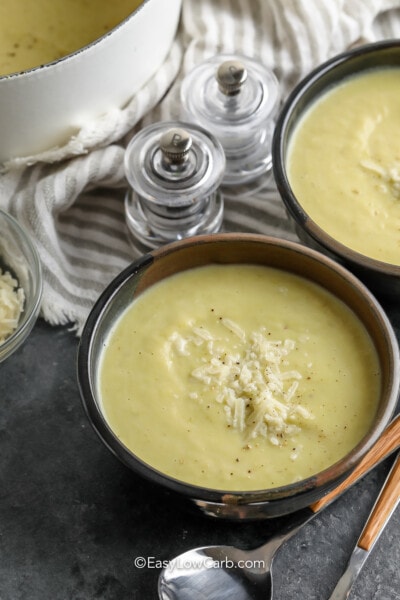 Cauliflower Leek Soup - Easy Low Carb