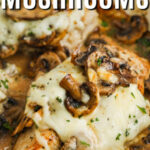 Skillet Chicken and Mushrooms with a title