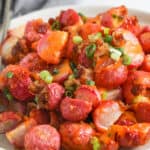 plated Loaded Baked Radishes Casserole