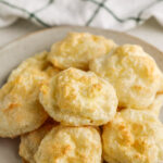 Cheese Meringues on a serving plate