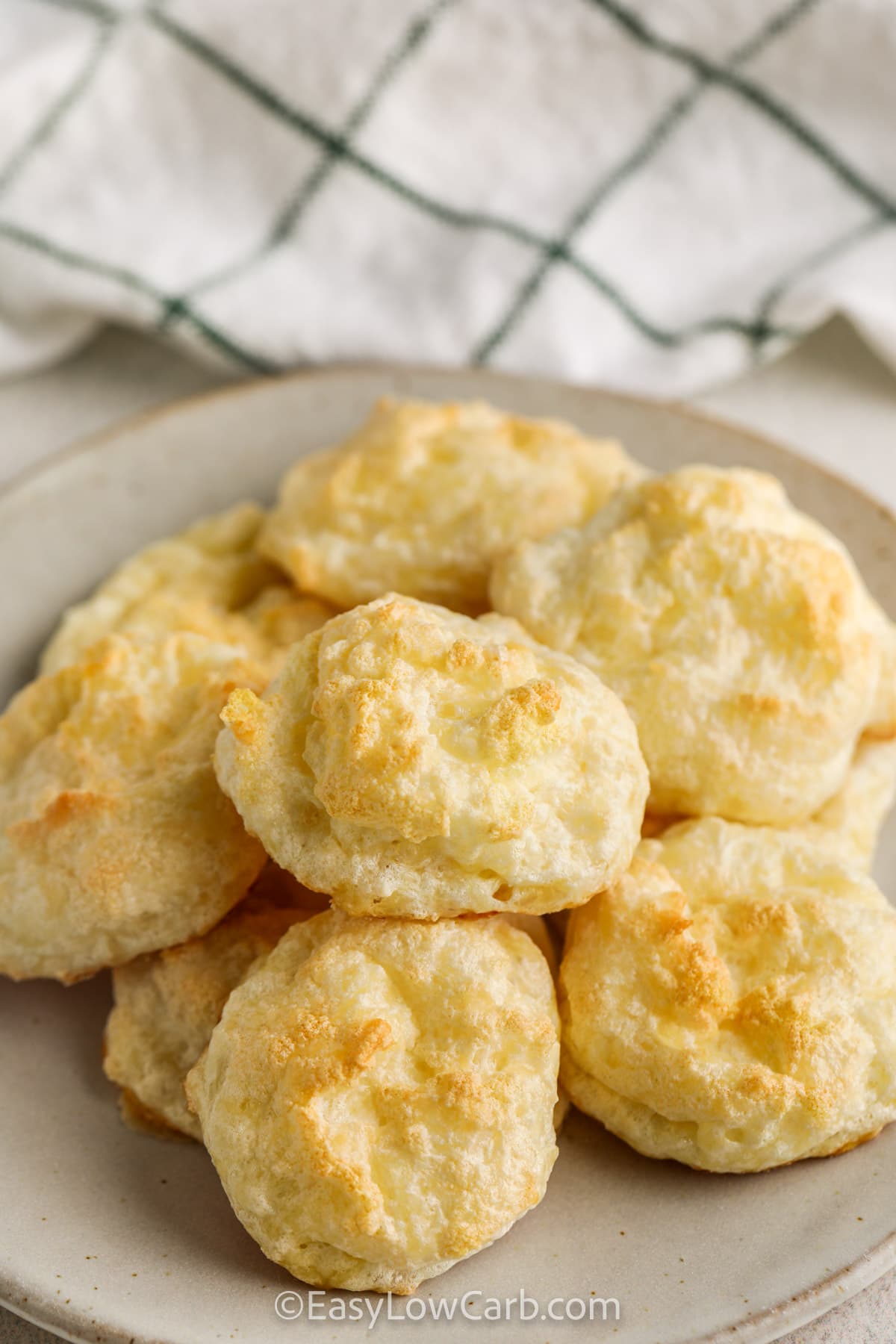 Cheese Meringues on a serving plate