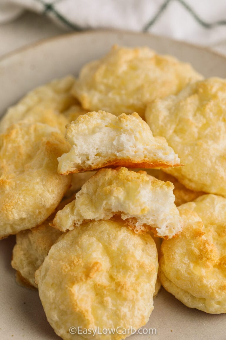 Baked Cheese Meringues (Quick 5 Minute Prep!) Easy Low Carb