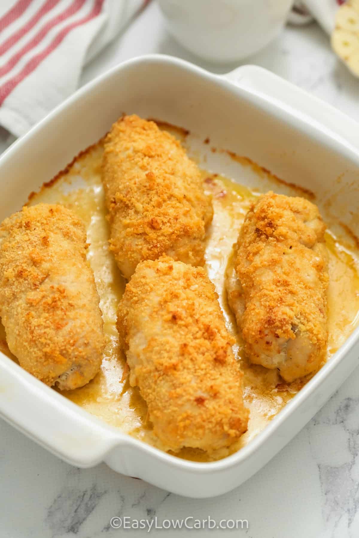 Keto Chicken Cordon Bleu - Peace Love and Low Carb