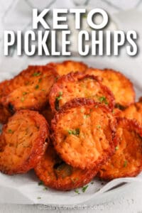 Keto Pickle Chips (Low Carb Game Day Snack) - Easy Low Carb