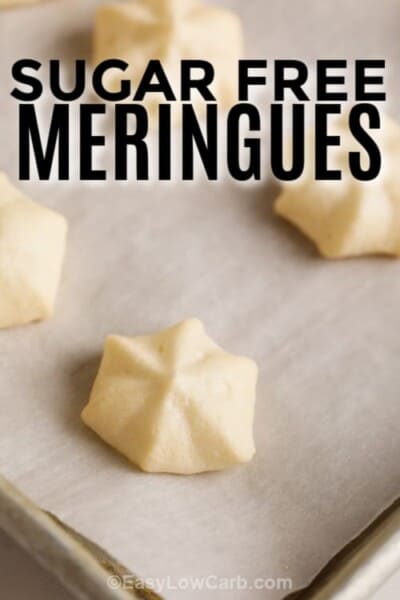 Sugar Free Meringues (Keto Recipe!) - Easy Low Carb