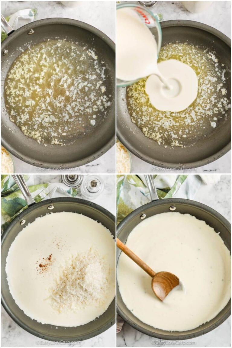 Low Carb Alfredo Sauce (4 Main Ingredients!) Easy Low Carb