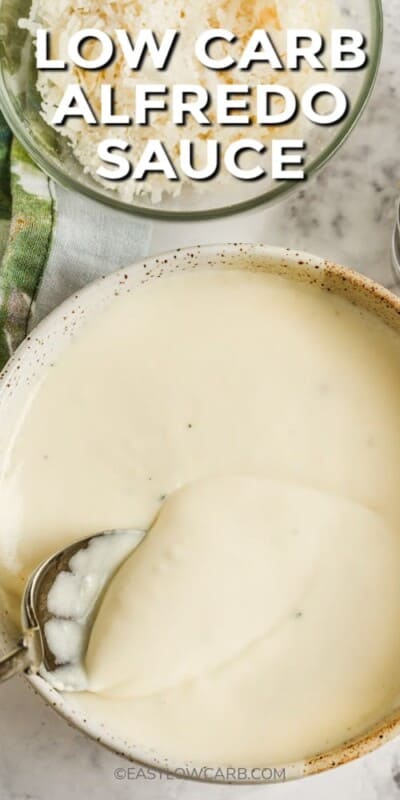 Low Carb Alfredo Sauce (4 Main Ingredients!) - Easy Low Carb