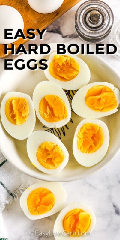 Easy Hard Boiled Eggs - Easy Low Carb