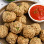 turkey meatballs on a plate