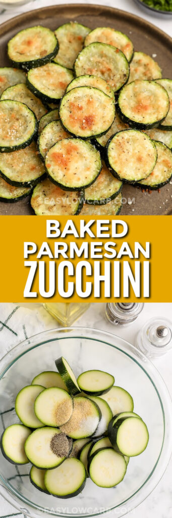 Baked Parmesan Zucchini (Easy & Cheesy!) - Easy Low Carb