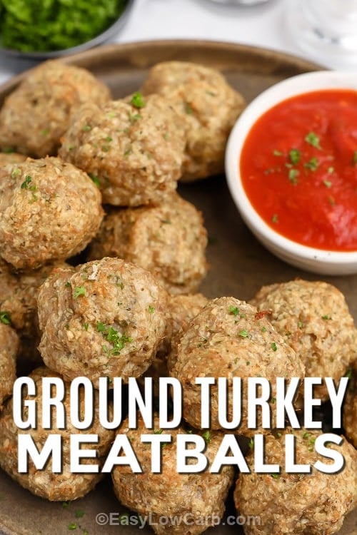 turkey meatballs with text