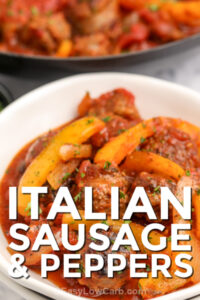 Italian Sausage And Peppers - Easy Low Carb