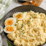 curried egg salad in a bowl