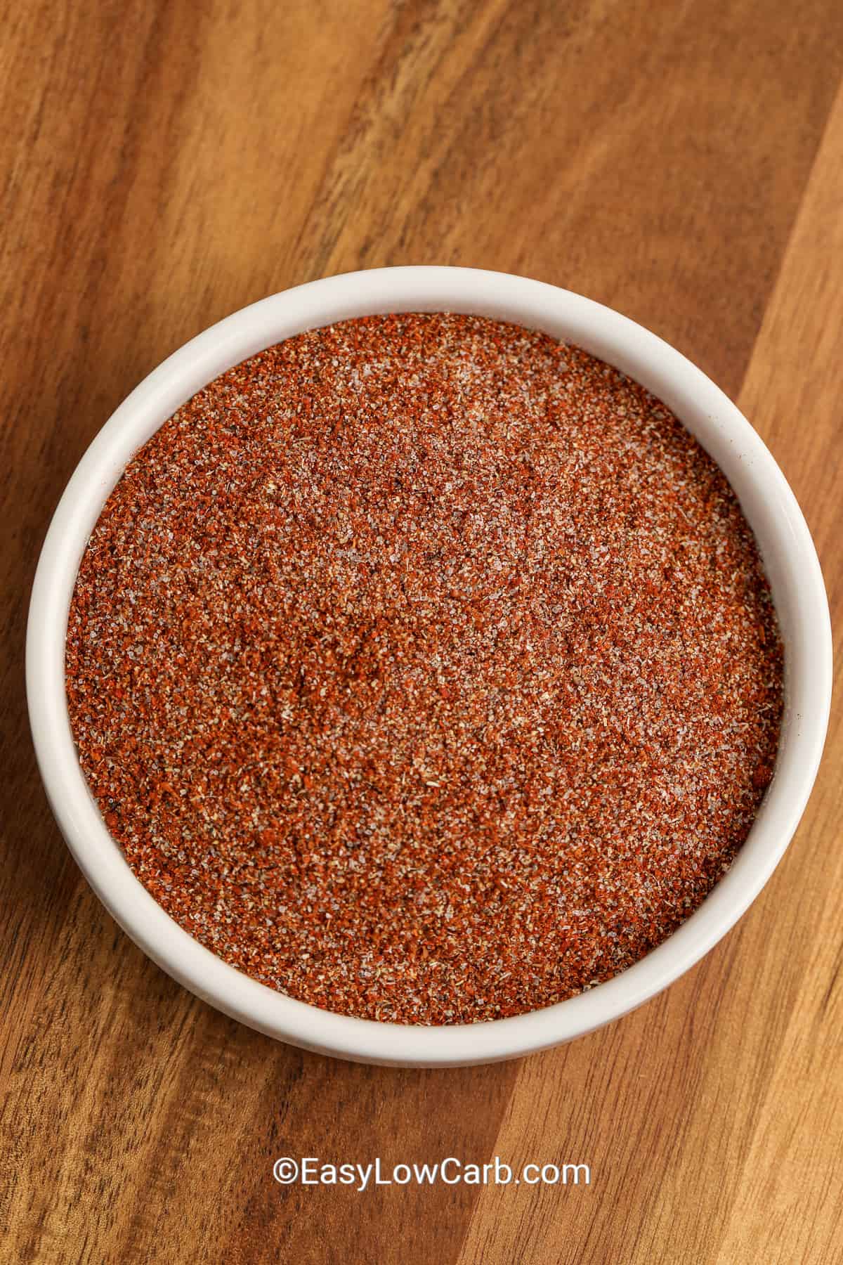 top view of fajita seasoning