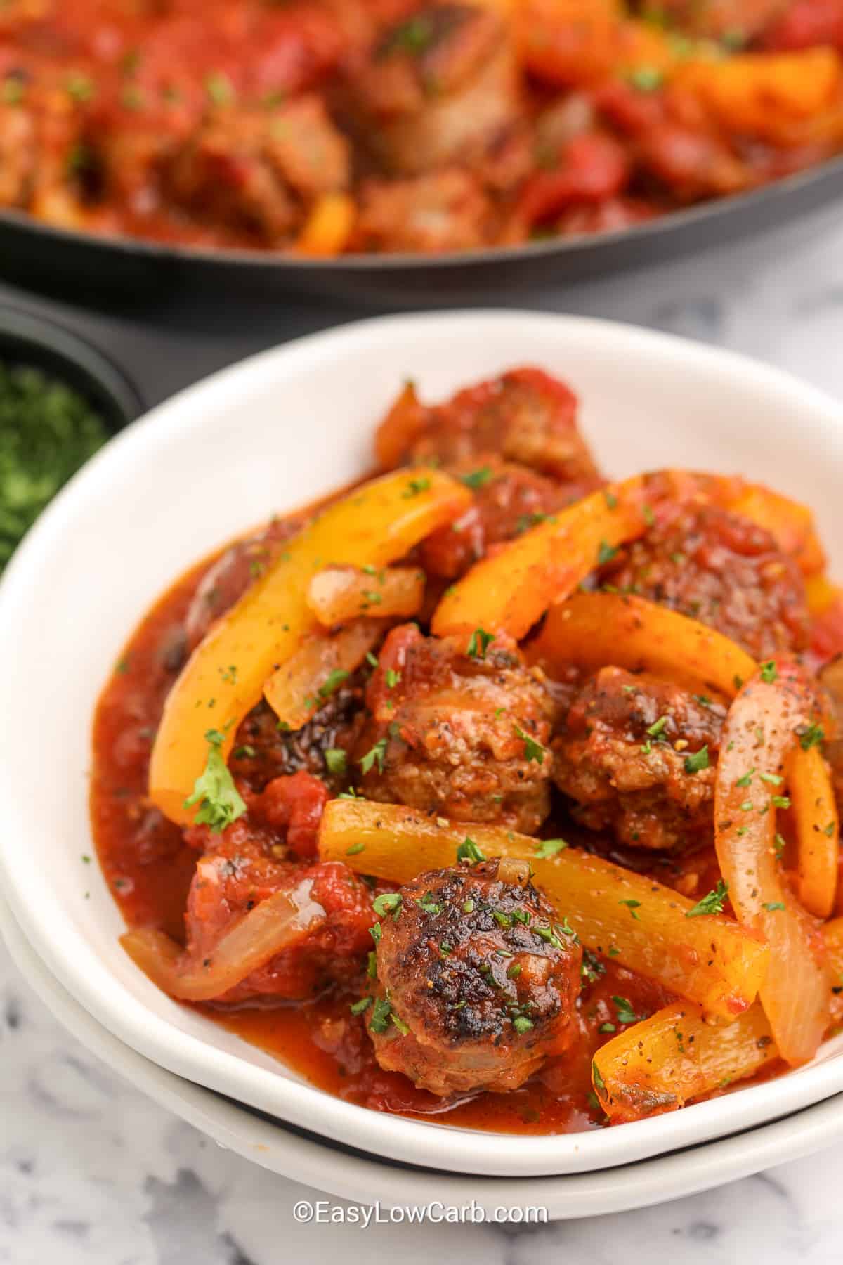 Skillet Italian Sausage and Peppers