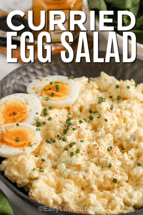 curried egg salad with text