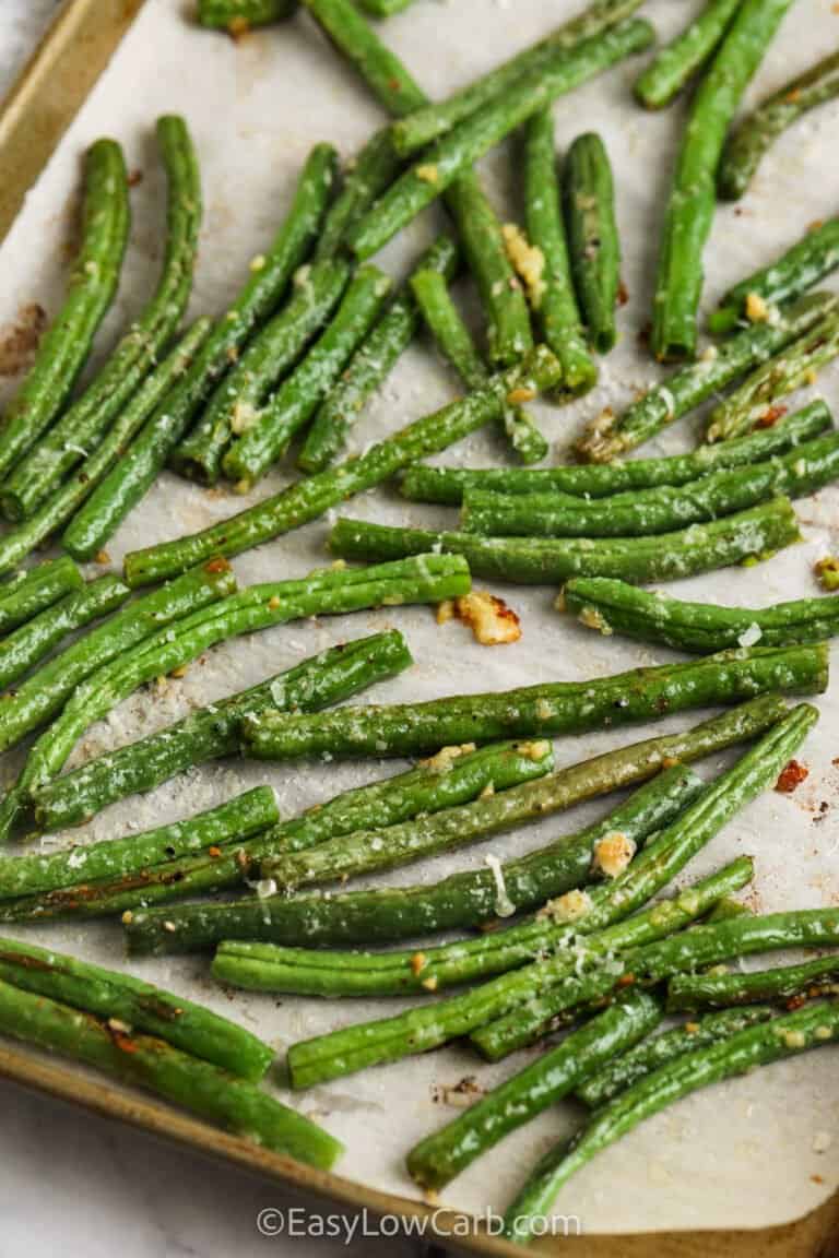 Oven Roasted Green Beans (15 Minute Recipe!) - Easy Low Carb