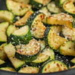 close up of Sautéed Zucchini