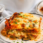 plated slice of Cabbage Lasagna