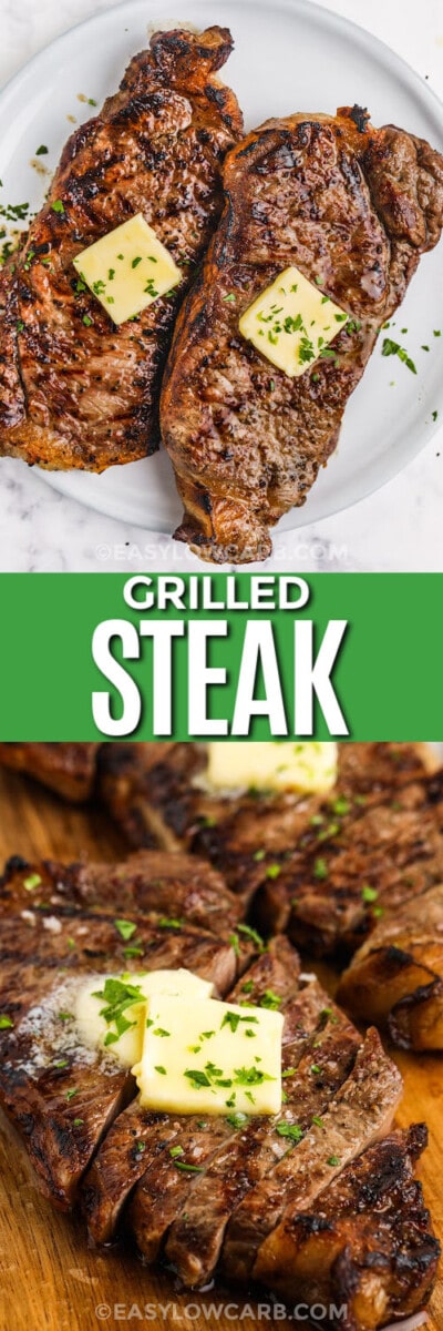 Grilled Striploin Steak (Tender & Juicy!) - Easy Low Carb