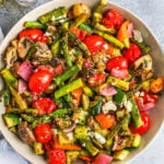 mixed Grilled Vegetable Salad in a bowl