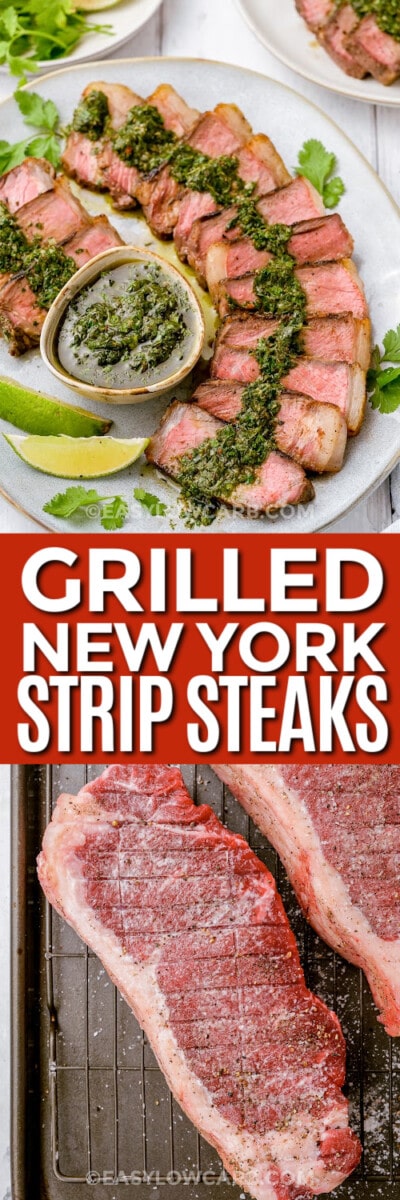 Grilled New York Strip Steaks (Tender and Juicy!)