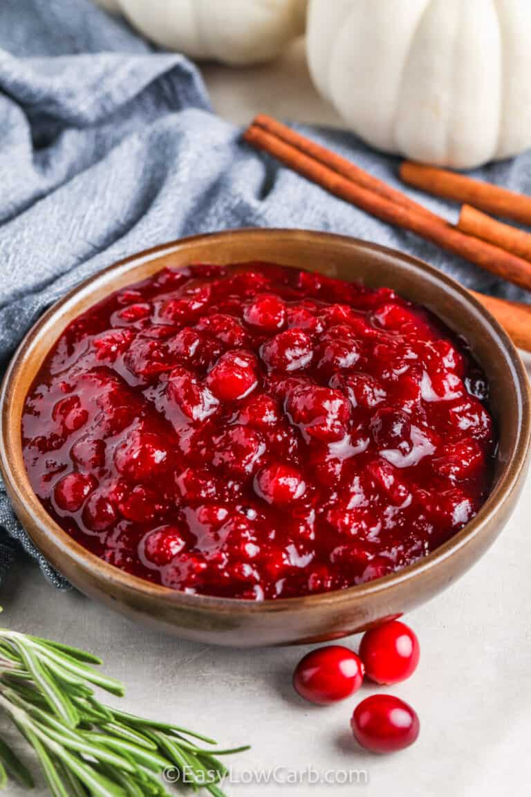 Keto Cranberry Sauce (So Easy & Sugar Free!) Easy Low Carb