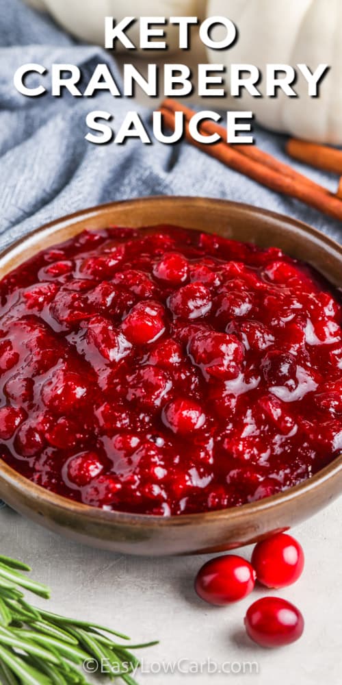 Keto Cranberry Sauce (Easy & Sugar Free!) - Easy Low Carb