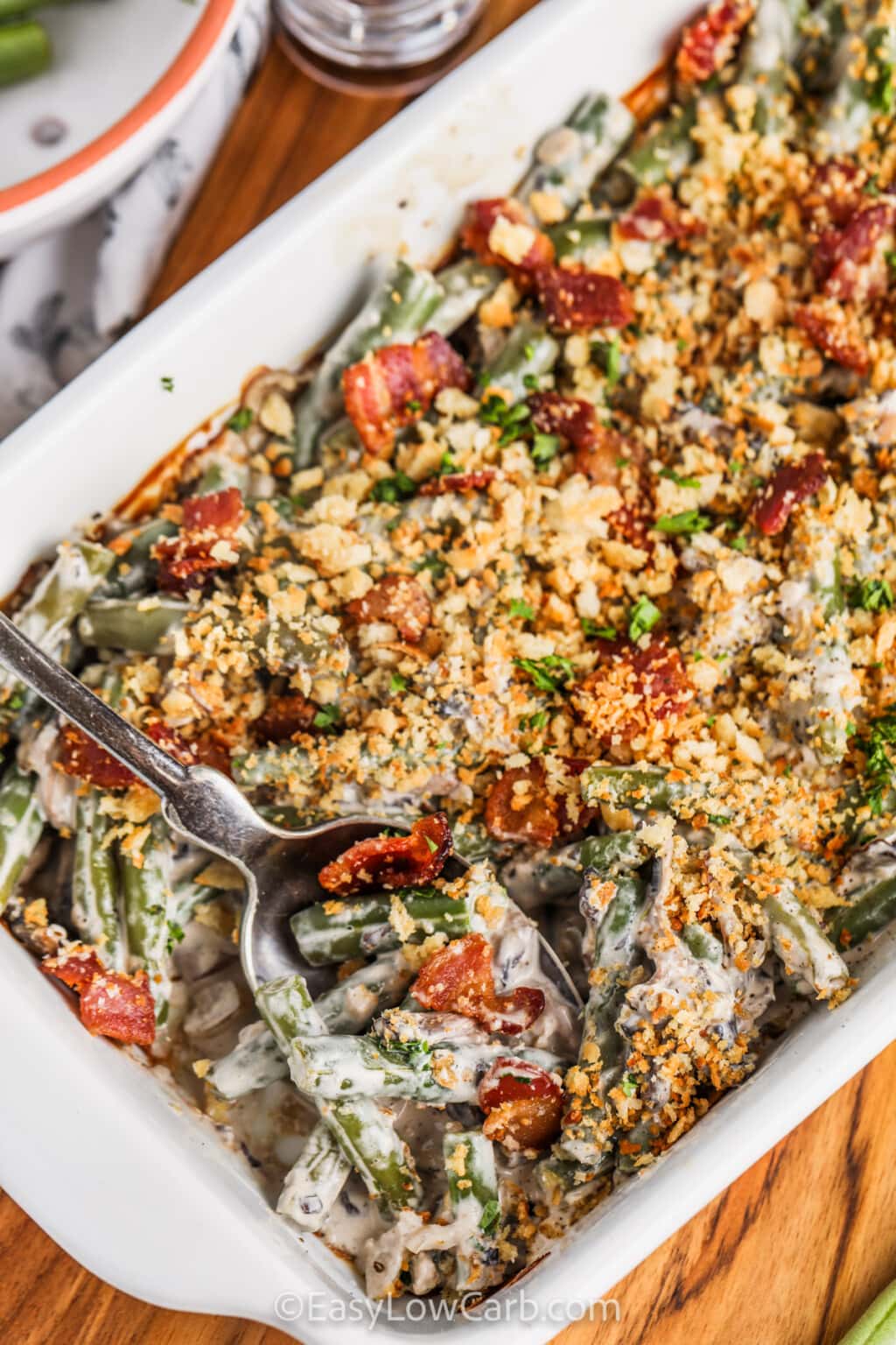 Keto Green Bean Casserole (Best Holiday Side!) - Easy Low Carb