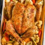 Roasted Chicken and Vegetables in the pot