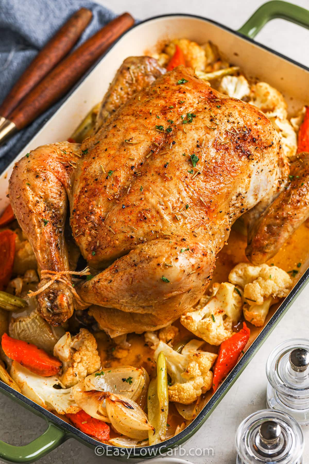 pan of Roasted Chicken and Vegetables
