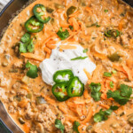 pan of Keto White Chicken Chili