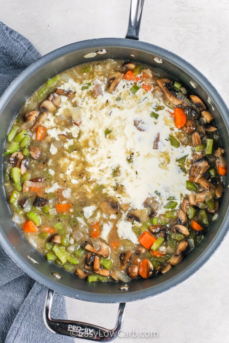 Low Carb Chicken Pot Pie (Homemade Crust!) - Easy Low Carb