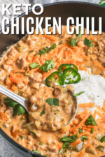 Keto White Chicken Chili (One Pot Meal!) - Easy Low Carb