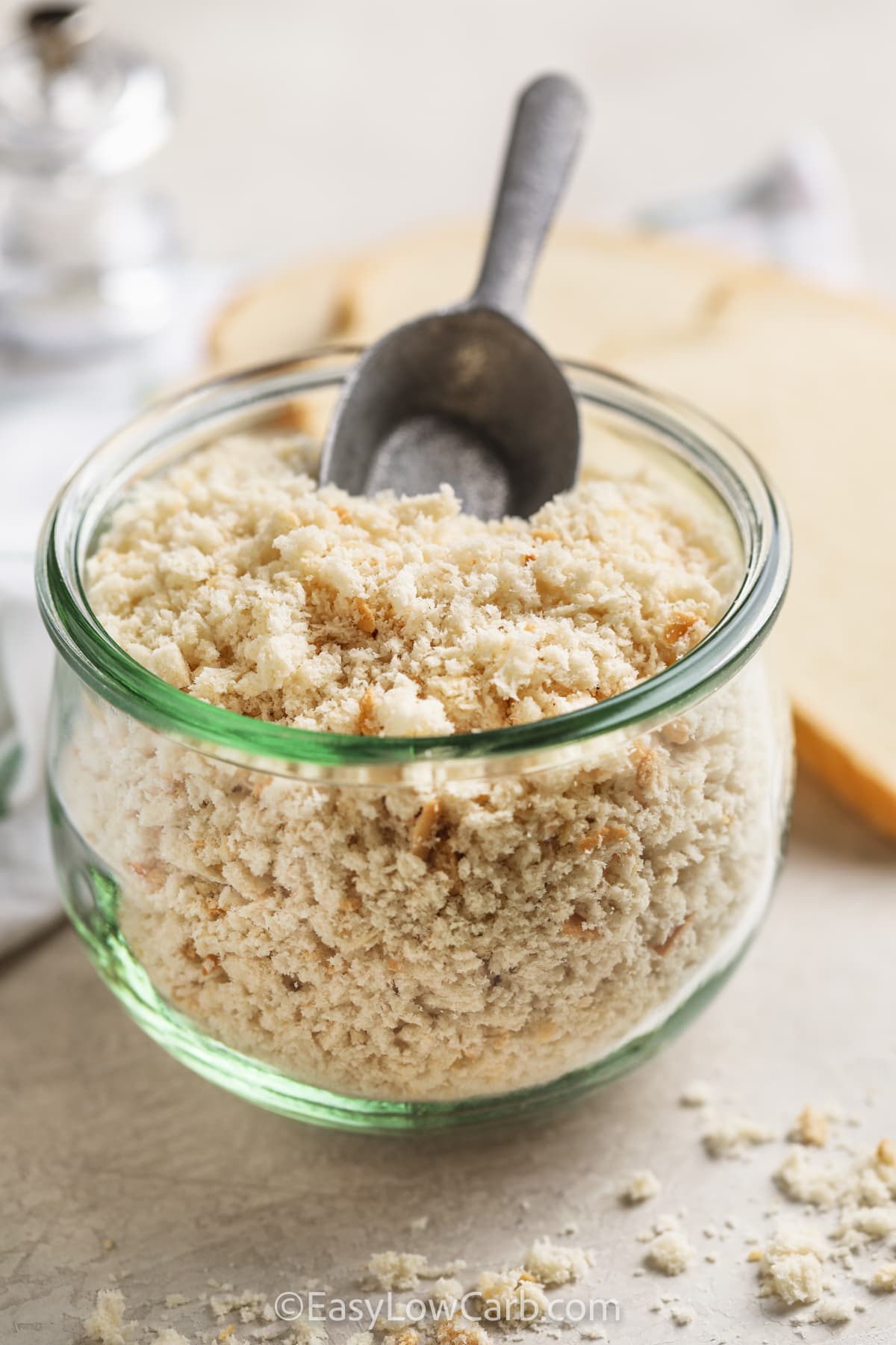 plated Keto Breadcrumbs