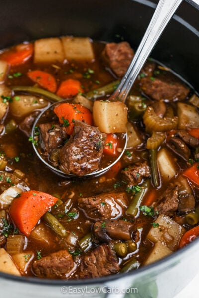 Low Carb Beef Stew (Simple & Budget Friendly!) - Easy Low Carb
