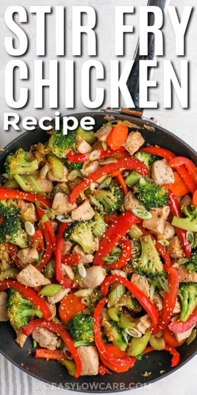 Ginger Chicken Stir Fry Recipe (One Pan Meal!) - Easy Low Carb