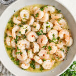 Shrimp Scampi in a bowl