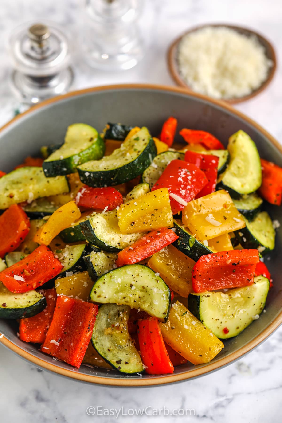 bowl of Air Fryer Roasted Vegetables