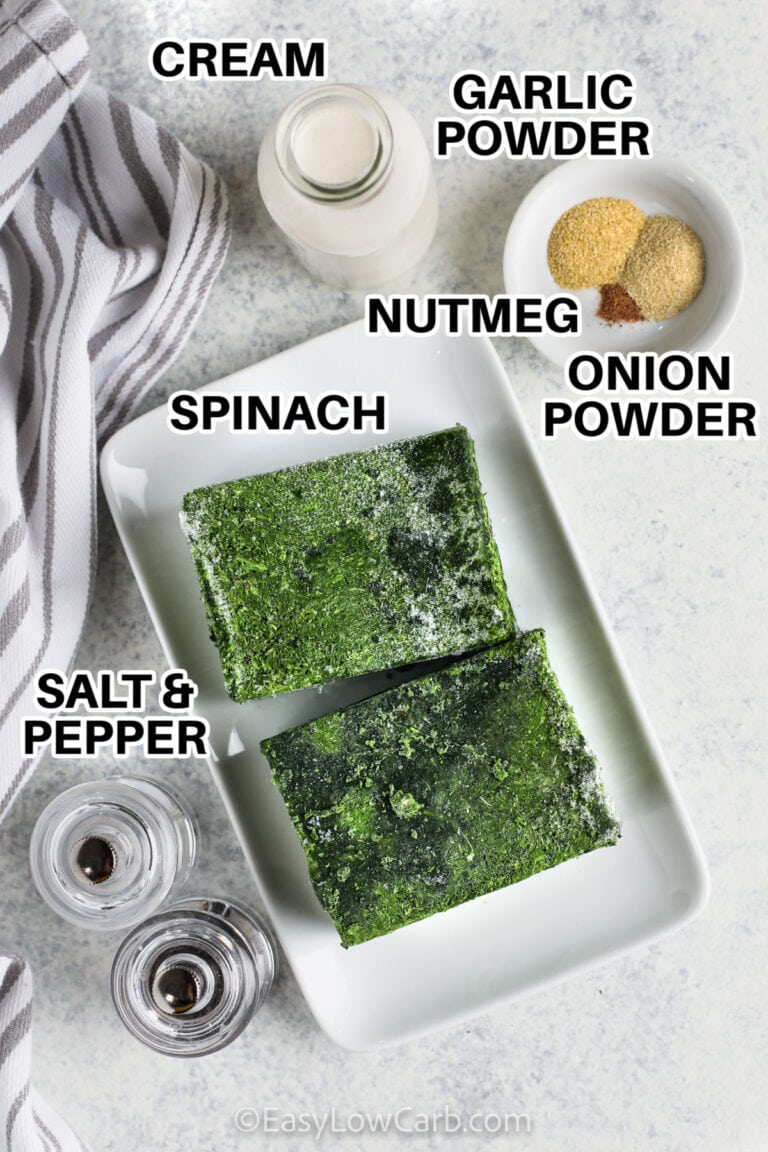 Easy Creamed Spinach (15 Minute Keto Side!) - Easy Low Carb