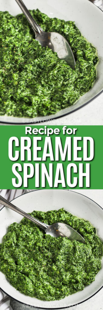 Easy Creamed Spinach (15 Minute Keto Side!) - Easy Low Carb