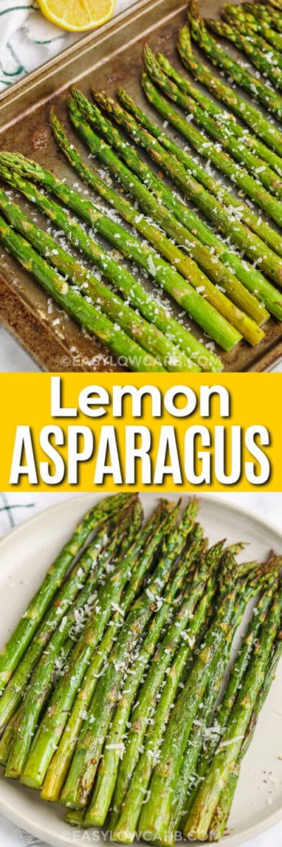 Oven-Roasted Asparagus With Lemon (20 Mins!) - Easy Low Carb